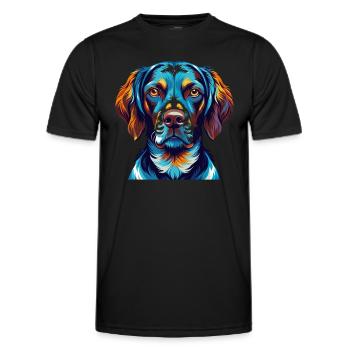Ariege Pointer Hund Rasse Bunte Karikatur Kawaii - Männer Funktions-T-Shirt - Schwarz - Vorne - AI Model Male 178 dark (178cm)