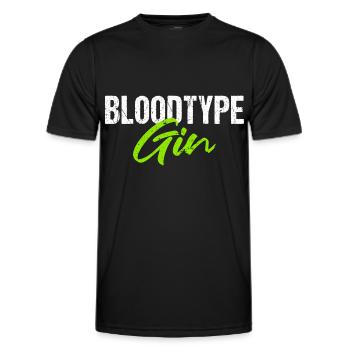 Groupe sanguin Gin Gin Lovers - T-shirt sport Homme - noir - Devant - AI Model Male 178 dark (178cm)