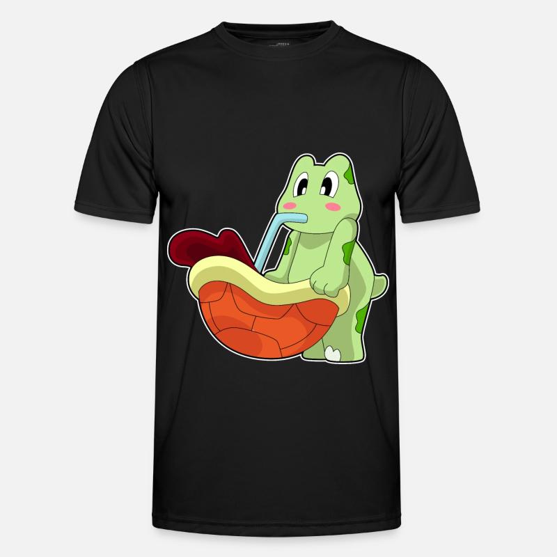 Turtle Coffee Mug - Men's Functional T-Shirt - black