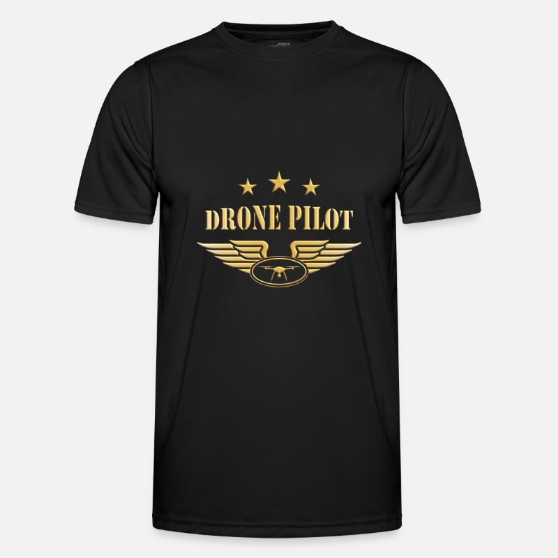 Drone pilot drone pilot drone flying - Men's Functional T-Shirt - black
