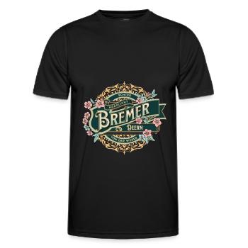 Bremen souvenir - Men's Functional T-Shirt - black - Front - AI Model Male 178 dark (178cm)