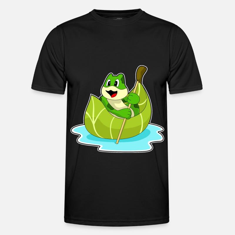 Frosch Boot - Männer Funktions-T-Shirt - Schwarz