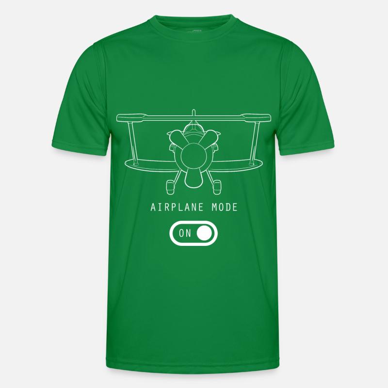 Airplane Pilot Fly Flight Mode An i Gift Men's Functional T-Shirt