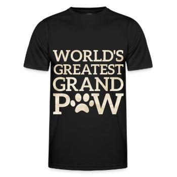 Le plus grand-père du monde - T-shirt sport Homme - noir - Devant - AI Model Male 178 dark (178cm)