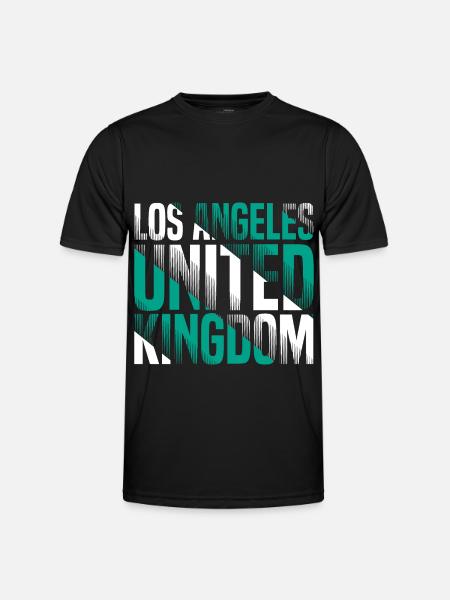Los Angeles - Männer Funktions-T-Shirt - Schwarz