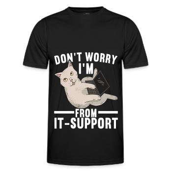Programmeurs Programmeurs Informaticiens - T-shirt sport Homme - noir - Devant - AI Model Male 178 dark (178cm)