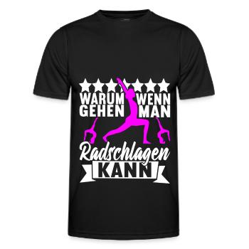 Turnen Turner - Männer Funktions-T-Shirt - Schwarz - Vorne - AI Model Male 178 dark (178cm)