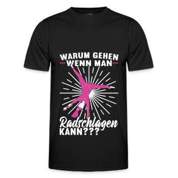 Turnen Turner - Männer Funktions-T-Shirt - Schwarz - Vorne - AI Model Male 178 dark (178cm)
