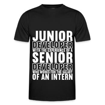 Programmierer Programmieren Informatiker - Männer Funktions-T-Shirt - Schwarz - Vorne - AI Model Male 178 dark (178cm)