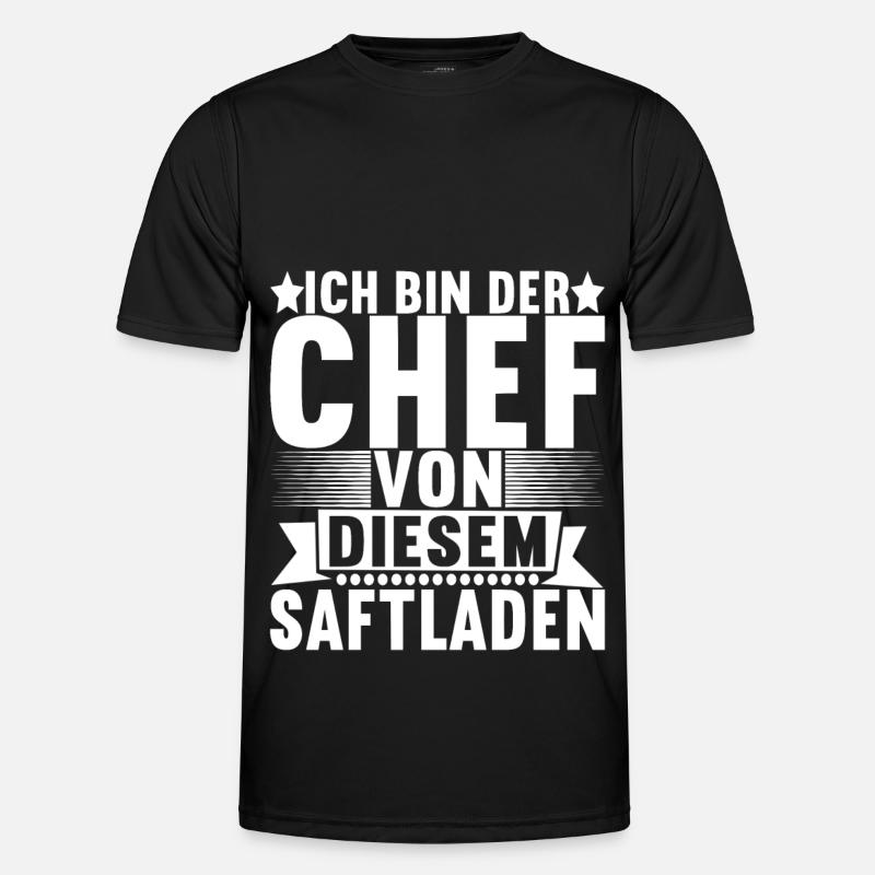 Abteilungsleiter Chef - Männer Funktions-T-Shirt - Schwarz