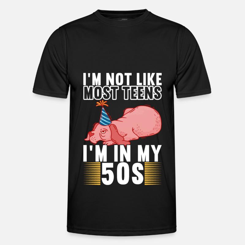 Grumpy Birthday - Men's Functional T-Shirt - black