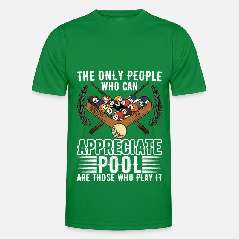 Pool Billard Männer Funktions-T-Shirt