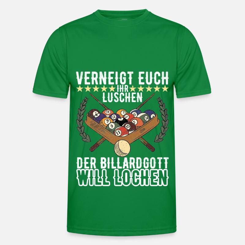 Pool Billard Männer Funktions-T-Shirt