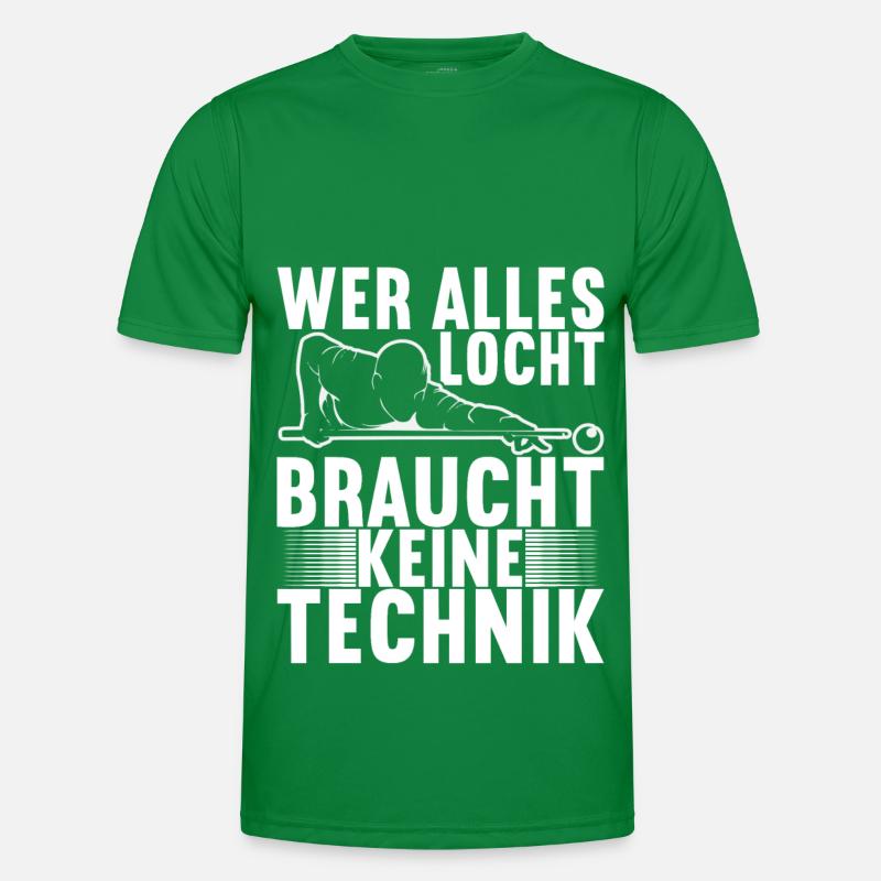 Pool Billard Männer Funktions-T-Shirt