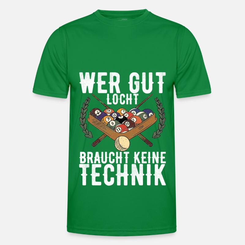 Pool Billard Männer Funktions-T-Shirt