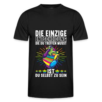 LGBTQ Gay Pride - Männer Funktions-T-Shirt - Schwarz - Vorne - AI Model Male 178 dark (178cm)