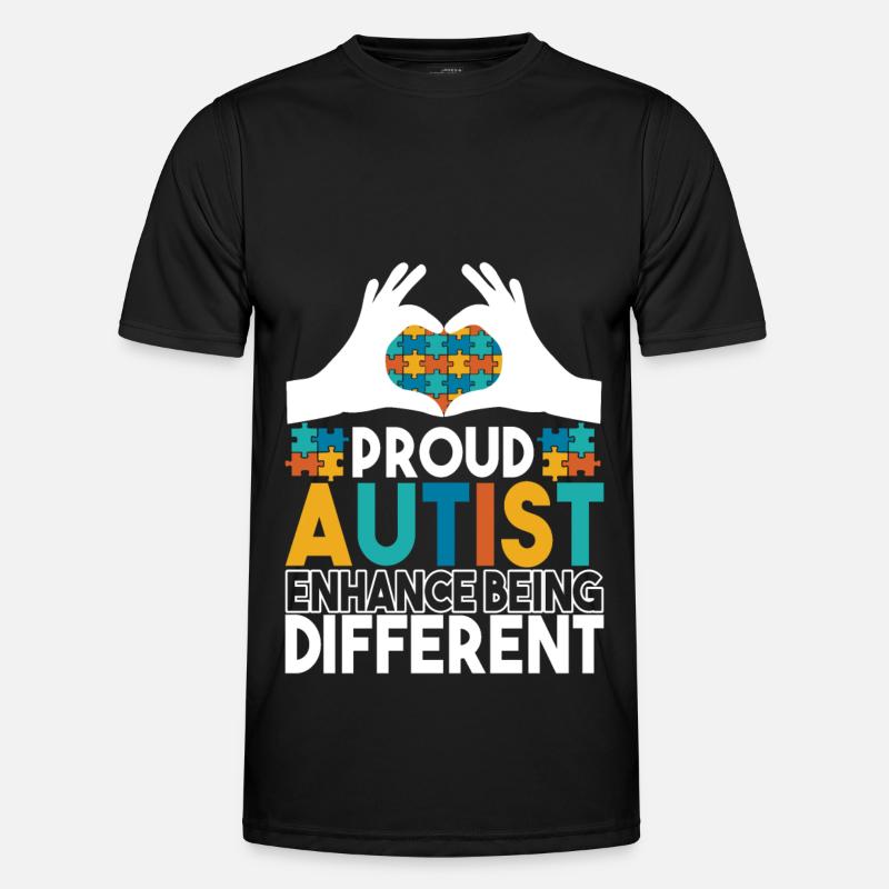 Autistic Autism Autistic - Men's Functional T-Shirt - black