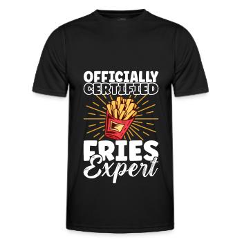 Hamburgers de restauration rapide - T-shirt sport Homme - noir - Devant - AI Model Male 178 dark (178cm)