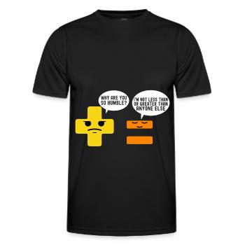 Professeur de mathématiques Mathématiques - T-shirt sport Homme - noir - Devant - AI Model Male 178 dark (178cm)