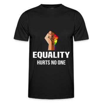 Gender Equality LGBTQ Fist - Men's Functional T-Shirt - black - Front - AI Model Male 178 dark (178cm)