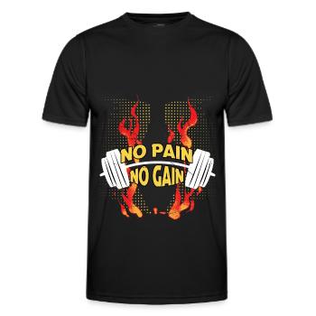Weightlifting Weightlifter Powerlifting Bodybuilder - Men's Functional T-Shirt - black - Front - AI Model Male 178 dark (178cm)