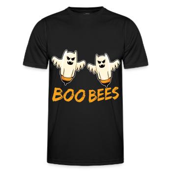 BooBee's Ghost Bees Ghost Halloween Gift - Men's Functional T-Shirt - black - Front - AI Model Male 178 dark (178cm)