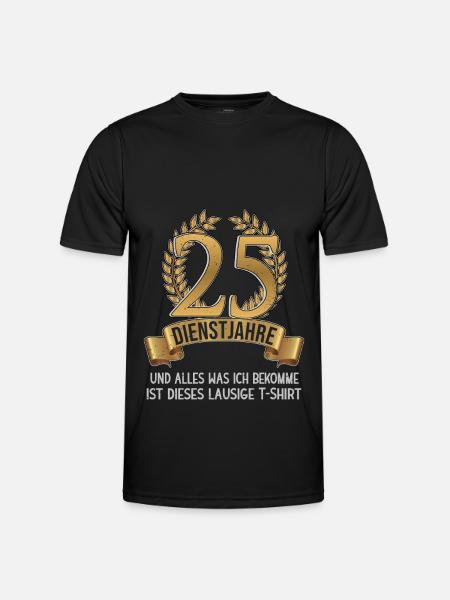 Company anniversary 25 years employee company celebration - Men's Functional T-Shirt - black