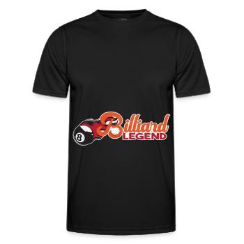 Billiards Pool Billiards Billiards Ball Billiards Cook 8Ball - Men's Functional T-Shirt - black - Front - AI Model Male 178 dark (178cm)