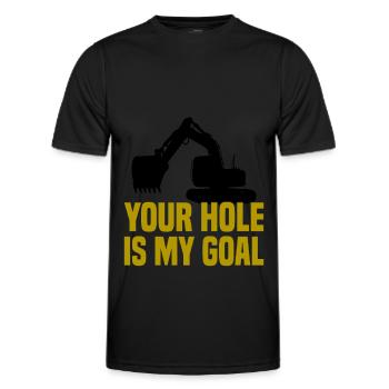 Crawler Excavator Excavator Sorry Construction Machine - Men's Functional T-Shirt - black - Front - AI Model Male 178 dark (178cm)