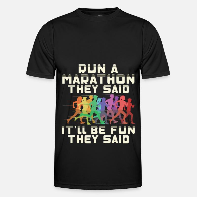 Marathon Marathon Marathon Runner Gift - Men's Functional T-Shirt - black