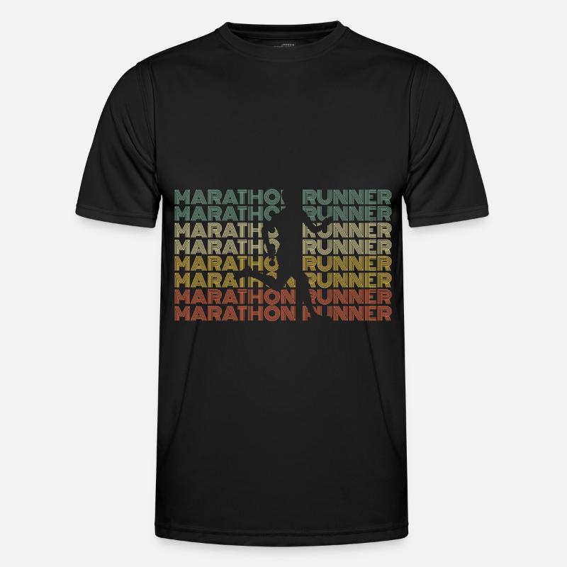 Marathon Marathon Marathon Runner Gift - Men's Functional T-Shirt - black