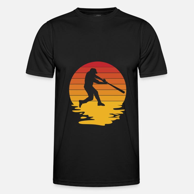 Baseball Baseball Bat Baseball Player Pitcher - Men's Functional T-Shirt - black
