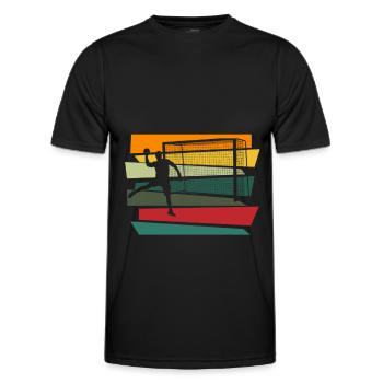 Handball Handballer Handballspieler Trainer - Männer Funktions-T-Shirt - Schwarz - Vorne - AI Model Male 178 dark (178cm)