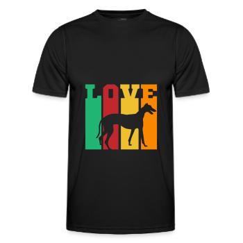 Greyhound Greyhound Cadeau - T-shirt sport Homme - noir - Devant - AI Model Male 178 dark (178cm)