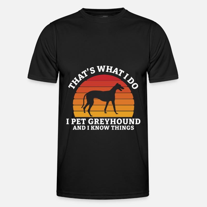 Greyhound Greyhound Gift - Men's Functional T-Shirt - black