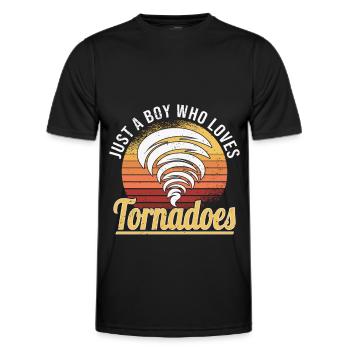 Tornadojäger Tornado Tornado Chaser Wirbelsturm - Männer Funktions-T-Shirt - Schwarz - Vorne - AI Model Male 178 dark (178cm)