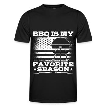 Grillades Grill BBQ Griller Cuire Viande Griller - T-shirt sport Homme - noir - Devant - AI Model Male 178 dark (178cm)