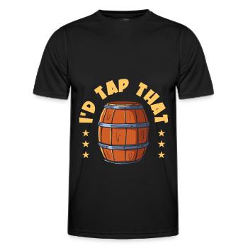Bière Houblon Brasserie Brasserie Brasserie Bière artisanale - T-shirt sport Homme - noir - Devant - AI Model Male 178 dark (178cm)