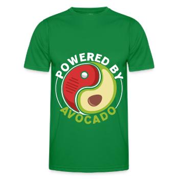 Propulsé par Avocado Guac Guacamole Avocado-Lie - T-shirt sport Homme - vert - Devant - AI Model Male 178 dark (178cm)
