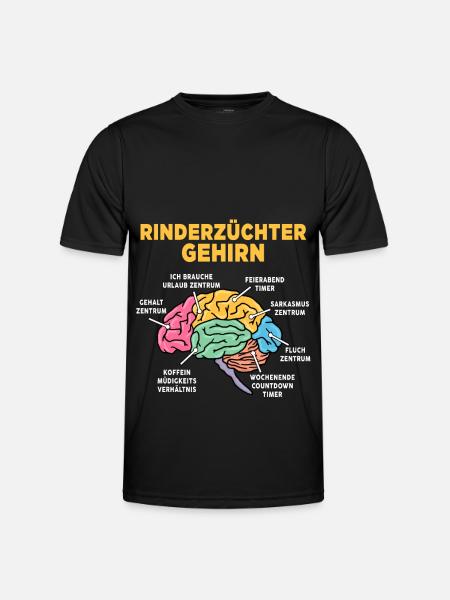 Rinderzüchter - Männer Funktions-T-Shirt - Schwarz
