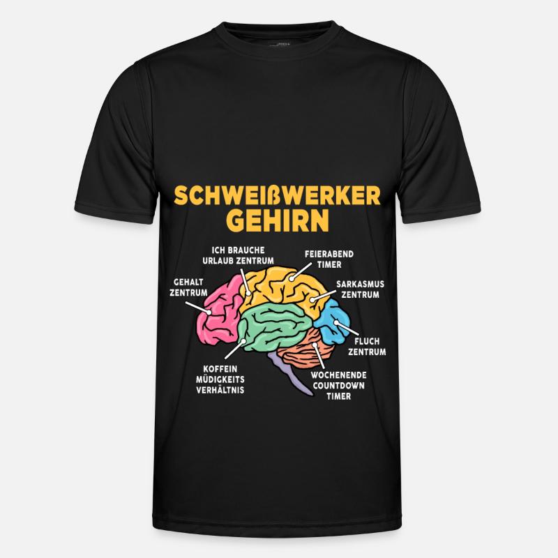 Schweißwerker - Männer Funktions-T-Shirt - Schwarz