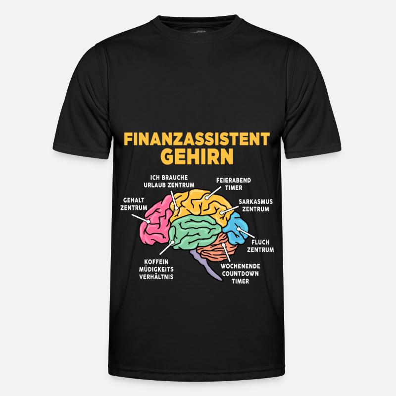 Finanzassistent - Männer Funktions-T-Shirt - Schwarz