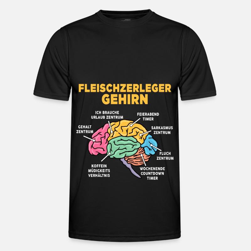 Fleischzerleger - Männer Funktions-T-Shirt - Schwarz