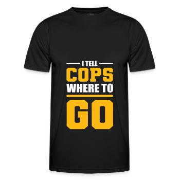 Notruf Disponent Notfall Telefon Unfall Dispon - Männer Funktions-T-Shirt - Schwarz - Vorne - AI Model Male 178 dark (178cm)