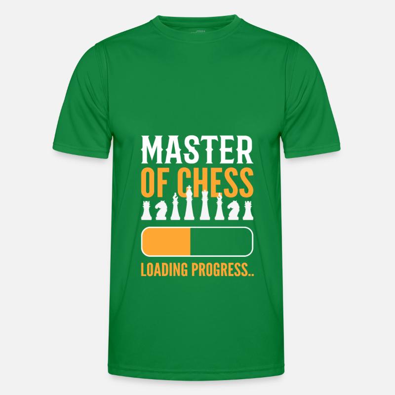 Master Of Chess Loading Progress Chess Board Game Men's Functional T-Shirt