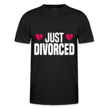 Divorce Séparation Mariage Ex Partie au divorce - T-shirt sport Homme - noir - Devant - AI Model Male 178 dark (178cm)