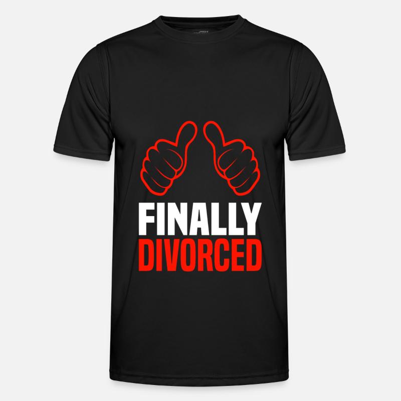 Scheidung Trennung Ehe Ex Scheidungsparty - Männer Funktions-T-Shirt - Schwarz