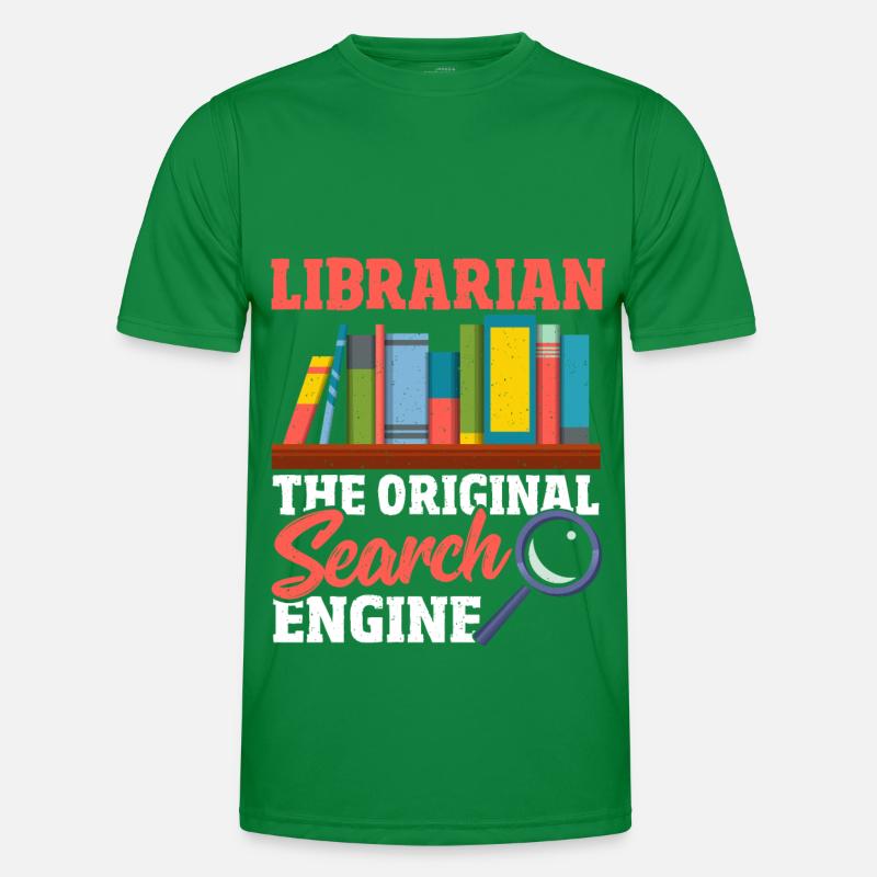 Librarian The Original Search Engine Book Lover Männer Funktions-T-Shirt