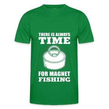 Magnet Pêche Pêcheur Chasseurs de trésors Grappin Gripling Hook Grippe - T-shirt sport Homme - vert - Devant - AI Model Male 178 dark (178cm)