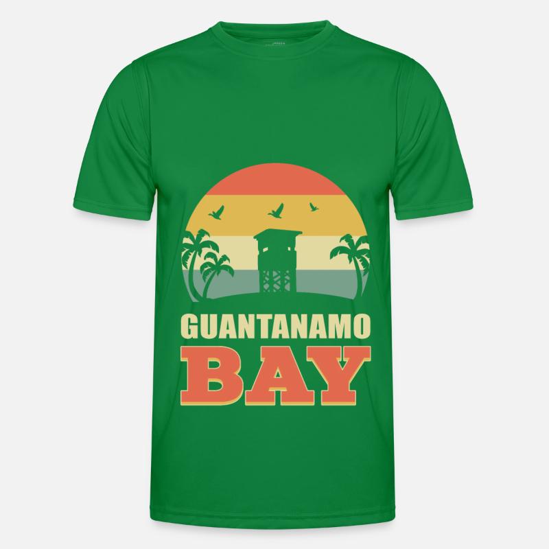 Guantanamo-Bucht Guantanamo-Bay Gtmo Gitmo Nsgb Ma Männer Funktions-T-Shirt